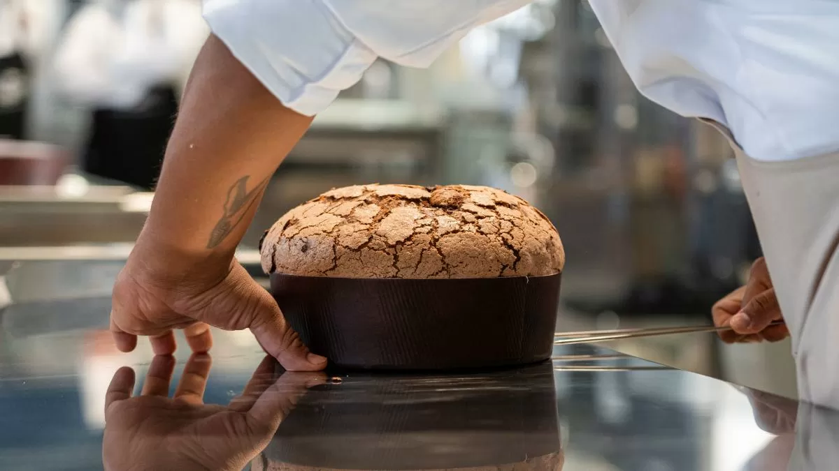 Y el panettone seguía allí