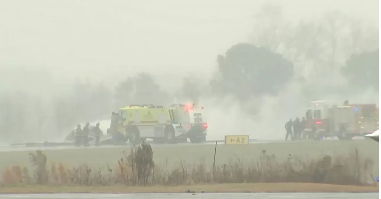 Cifran en siete los muertos en contratiempo de avión en EE.UU