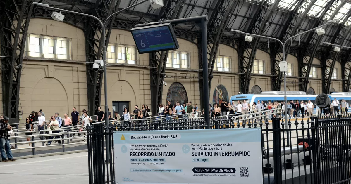 Cierran por 49 días un ramificación del tren Mitre: en la última década la línea estuvo 2.167 días afectada por obras
