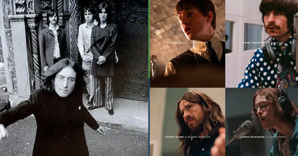 Fans de The Beatles agradecen que las pelis aclaren quién es quién con letreros