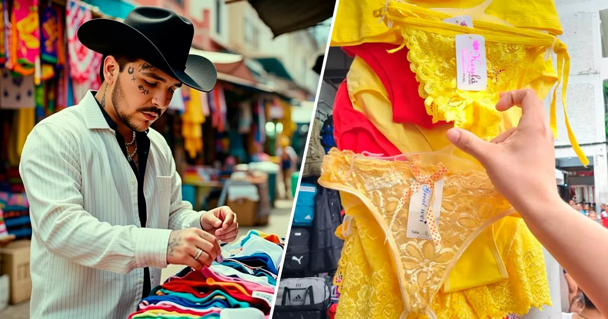 Captan a Nodal preguntando en el mercado cuál es el calzón para el ternura