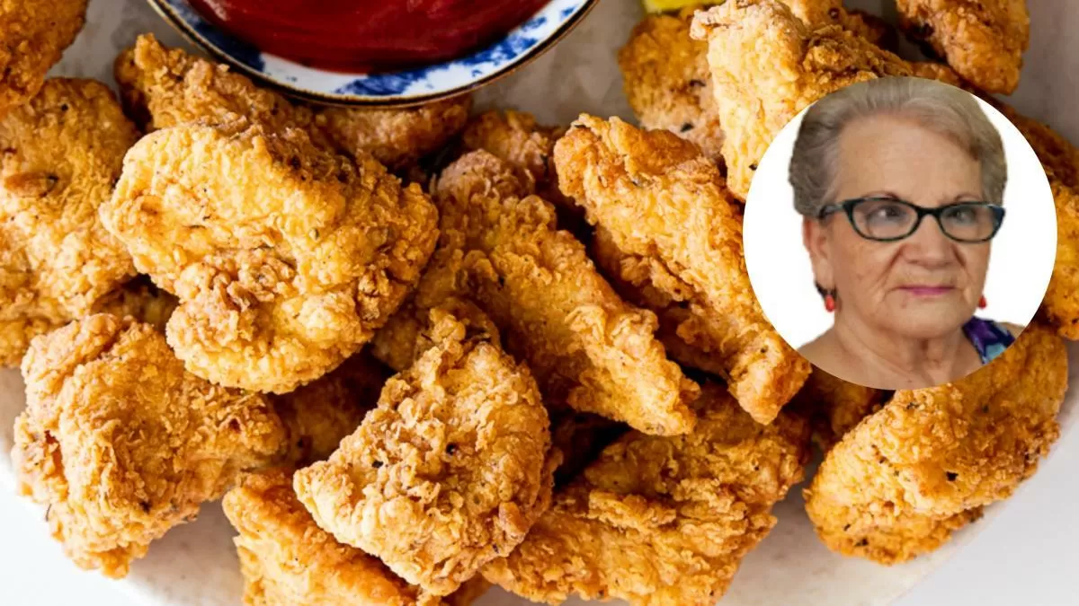 La abuela Alfonsa, 'youtuber' cocinera, desvela su increíble ardid para hacer nuggets de pollo: “Hay que dejarlo reposar para que coja consistencia”