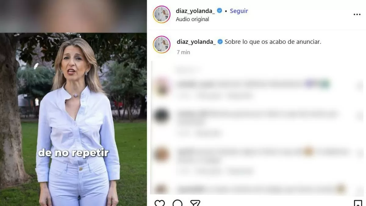 Yolanda Díaz, que te hemos visto