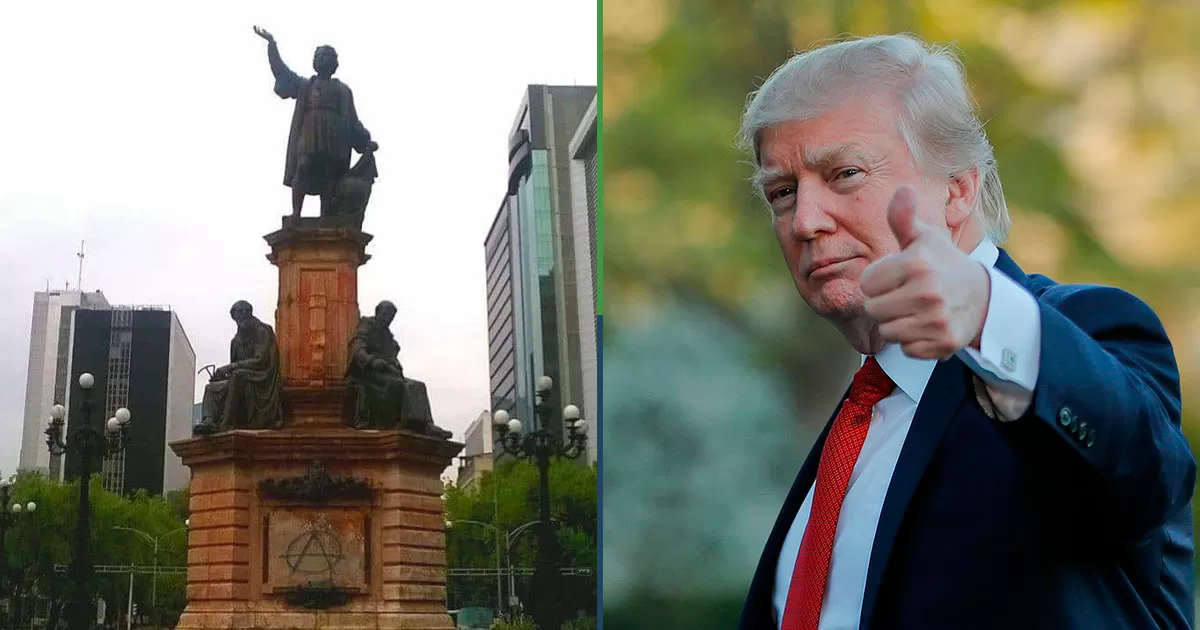 Claudia ofrece a Trump estatua de Colón a alteración de visas para todos los mexicanos