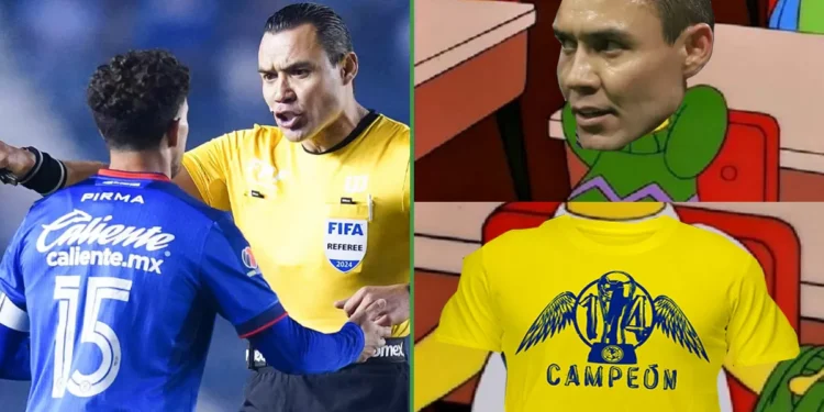 Árbitro de la final asegura que la camisa de “América campeón” debajo de su constante no significa nada