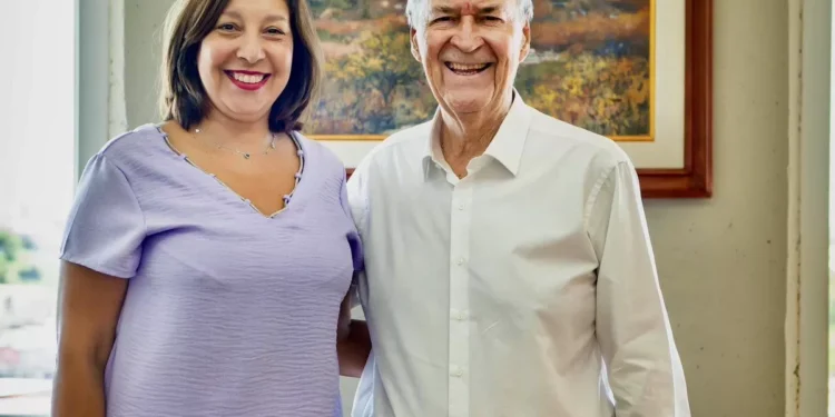 Arabela Carreras y Juan Schiaretti dialogaron sobre producción y federalismo