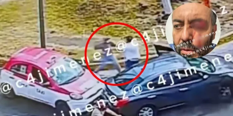 VIDEO: Taxista “montachoques” golpea a otro automovilista hasta dejarlo ciego en CDMX