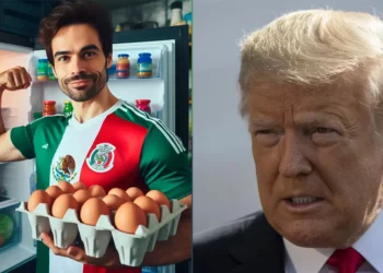 Mexicanos suben fotos de su refri sólido de huevos para burlarse de los gringos