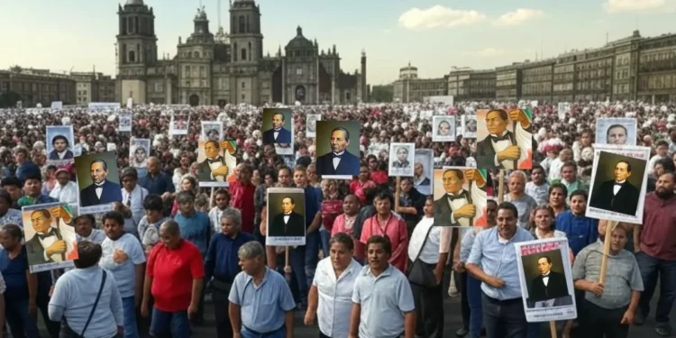 Mexicanos se reunirán el lunes en el Zócalo para reconocer a Benito Juárez por el puente
