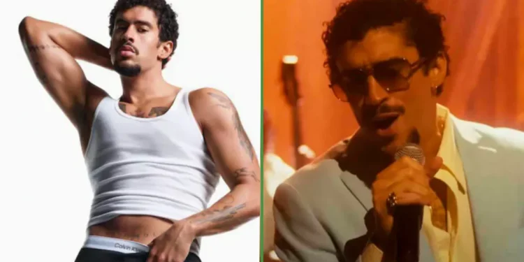 Bad Bunny publica foto en calzones para explicar por qué canta con la rugido apretada