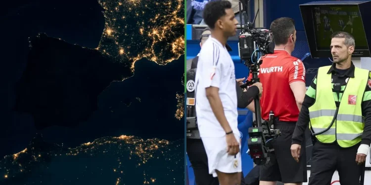 Árbitros culpan al mega apagón en España por no poder compulsar el VAR en partidos del Real Madrid