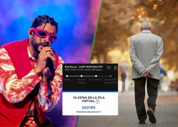 semental entra a la fila virtual de Bad Bunny y emerge 10 años después con nietos y posgrado