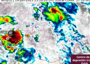 ‘Erick’ ya es depresión tropical sobre Guerrero