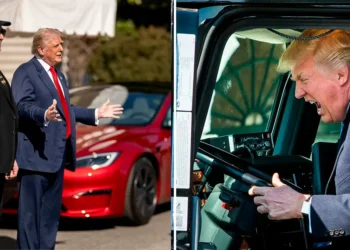Trump lanza su propio Tesla “patriótico” que usa gasolina diésel