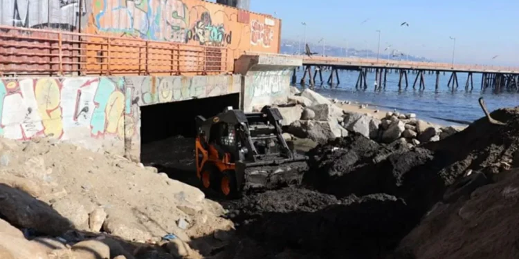 Avanzan obras de conservación de la enrejado Primaria de Evacuación y Drenaje de Aguas Lluvias en Valparaíso