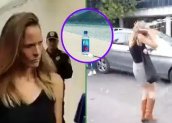 Lady Racista exige que la próxima vez que le avienten bebida, sea Evian o Fiji