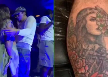 Bad Bunny presume nuevo tatuaje tras bailar con Belinda