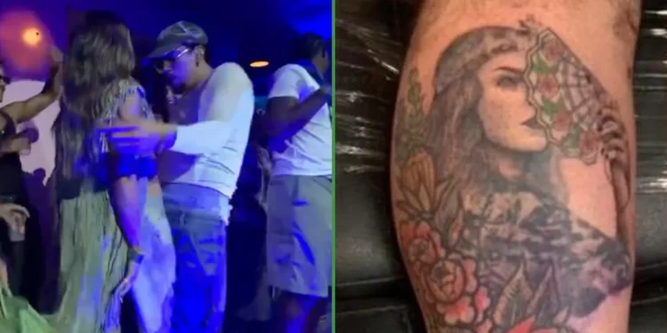 Bad Bunny presume nuevo tatuaje tras bailar con Belinda