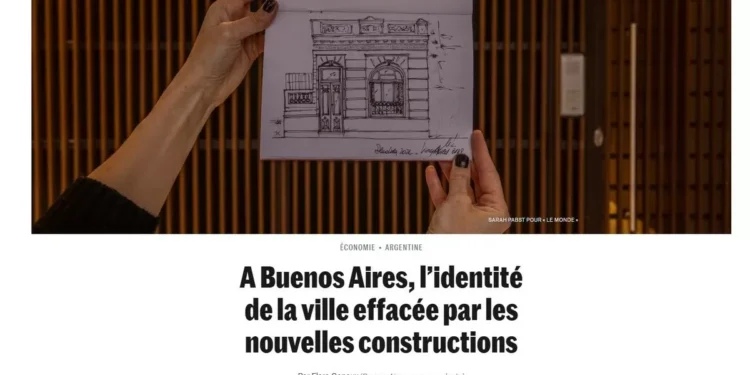 La transformación en los barrios y la discusión por el maletas porteño llegó a las páginas del agenda francés Le Monde