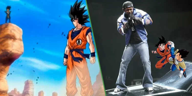 Gokú y Vegeta confirman pelea en el concierto de Kendrick Lamar