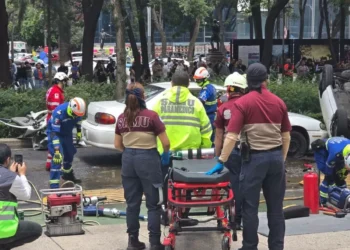 Protección Civil realiza mega simulacro en Reforma 222