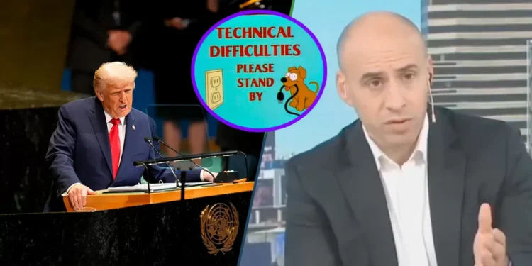 TV argentina estaba transmitiendo el discurso de Trump y se les metió un comercial por no adeudar Premium