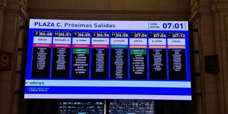 Los trenes del AMBA circulan con demora por espina medida de fuerza: el Gobierno pide conciliación obligatoria
