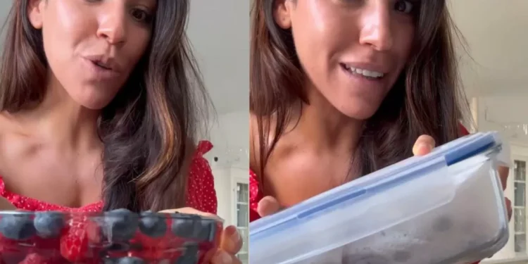 María Pérez Espín, experta en hábitos saludables: “Para esterilizar los frutos rojos los dejo en un cuenco con agua con un chorrito de vinagre”