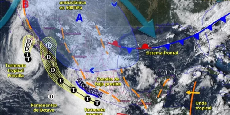 ambiente en México este 10 de octubre: Por ‘Raymond’ prevén más lluvias en estos estados
