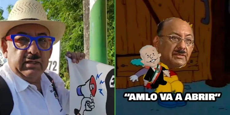 Reportan que Lord Molécula sigue afuera del estancia de AMLO esperando audiencia