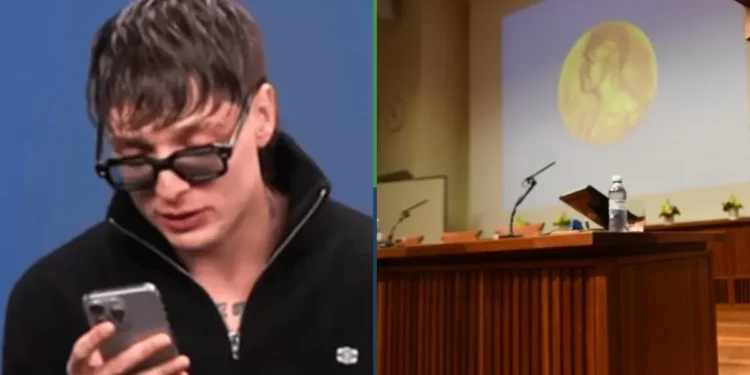 Peso Pluma, decepcionado de nones haber sido despertado con la llamada del nonesbel de Literatura