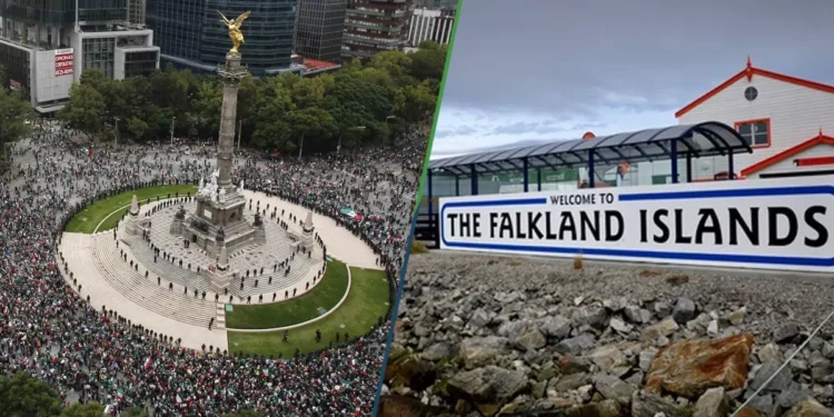 Mexicanos se reunirán en el Ángel para heder “En las Malvinas se habla inglés”