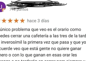 Critica que pincho cafetería solo abra mañanas y mediodías y cientos aplauden el ‘zasca’ del propietario en su respuesta: “Que vaya a otro parte, es fácil”