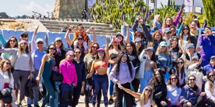 Más de cien mujeres participaron en el Festival Náutico afeminado en Algarrobo
