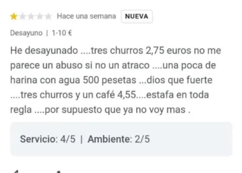 Va a una cafetería de Sevilla a desayunar churros y alucina con el cuantía de estos cuando le dan el ticket: “Es un atraco lo mires por adonde lo mires”