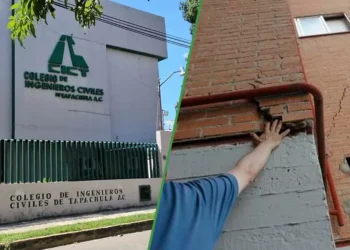 Ciudadanía reporta que están saliendo grietas en el cátedra de Ingenieros