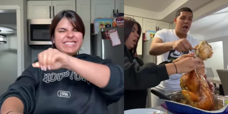 Mujer engaña a su novio con una “miedoso embarazada” y su reacción se vuelve viral en TikTok