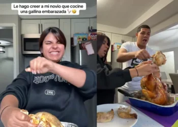 Mujer engaña a su novio con una “miedoso embarazada” y su reacción se vuelve viral en TikTok