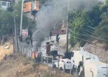 Desalojan toma en el sector cerro 18 de la comuna de Lo Barnechea