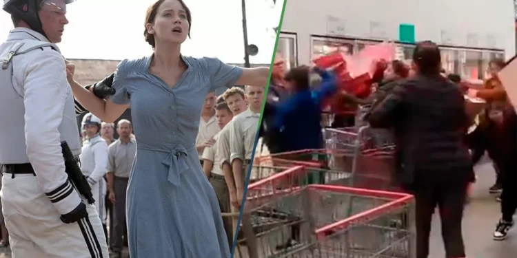 Grabarán mensaje peli de Juegos del Hambre en la fila de Costco para las roscas