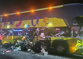 Dos fallecidos y 9 heridos deja montaña en Arica tras impacto de bus con camión