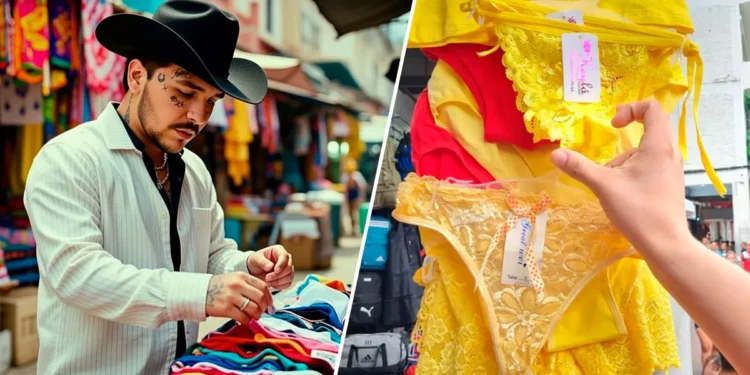 Captan a Nodal preguntando en el mercado cuál es el calzón para el ternura