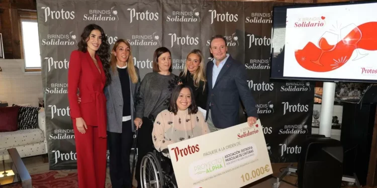 Bodegas Protos impulsa una informe edición de su brindis solidario con 10.000 euros para proyectos sociales en España