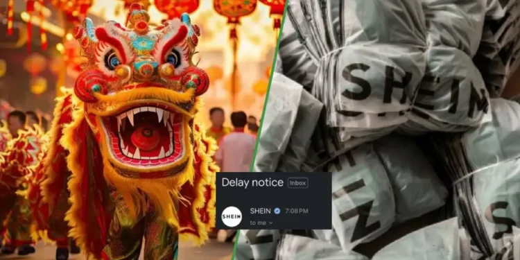 Nenis colapsadas por el retardo de los envíos de Shein por el Año Nuevo Chino