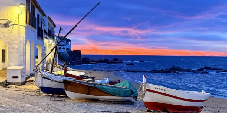 Amanecer artístico en Calella de Palafrugell