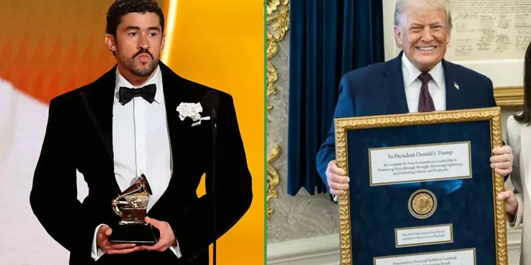 EU cancelará Visa a Bad Bunny aun que le regale el Grammy a Donald Trump