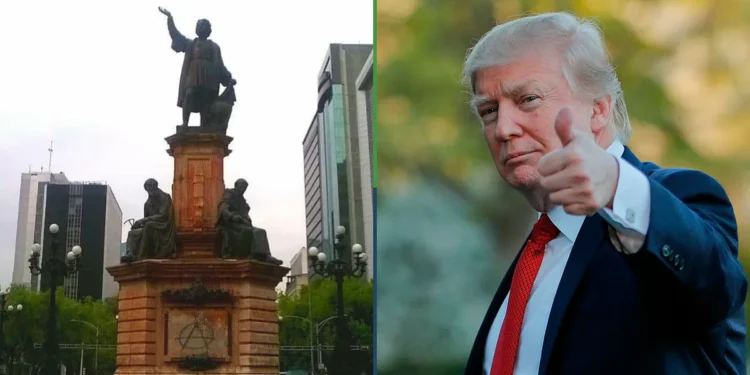 Claudia ofrece a Trump estatua de Colón a alteración de visas para todos los mexicanos